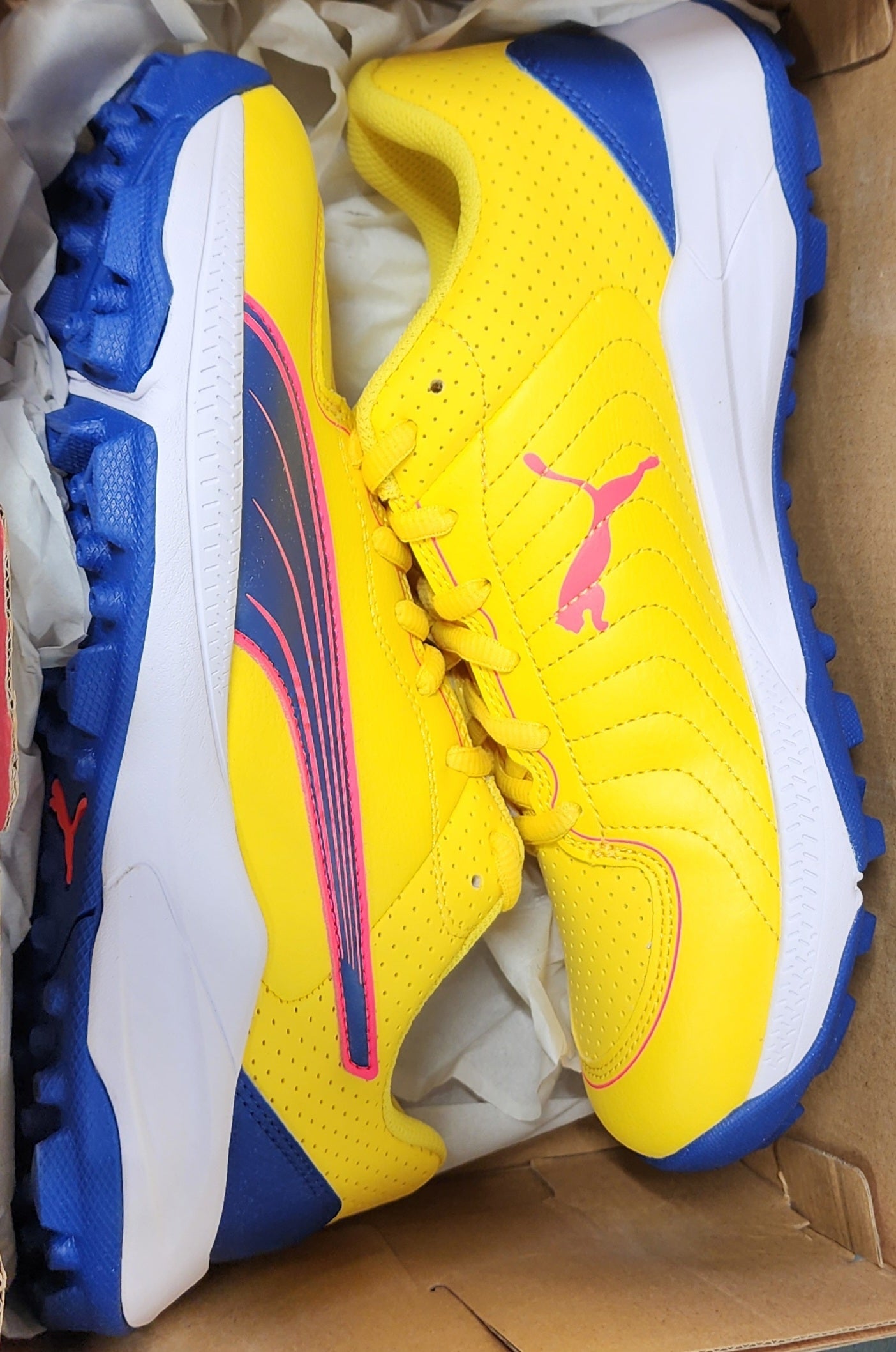 PUMA 24 FH RUBBER SHOES ( Pele Yellow Clyde Royal Orchid )