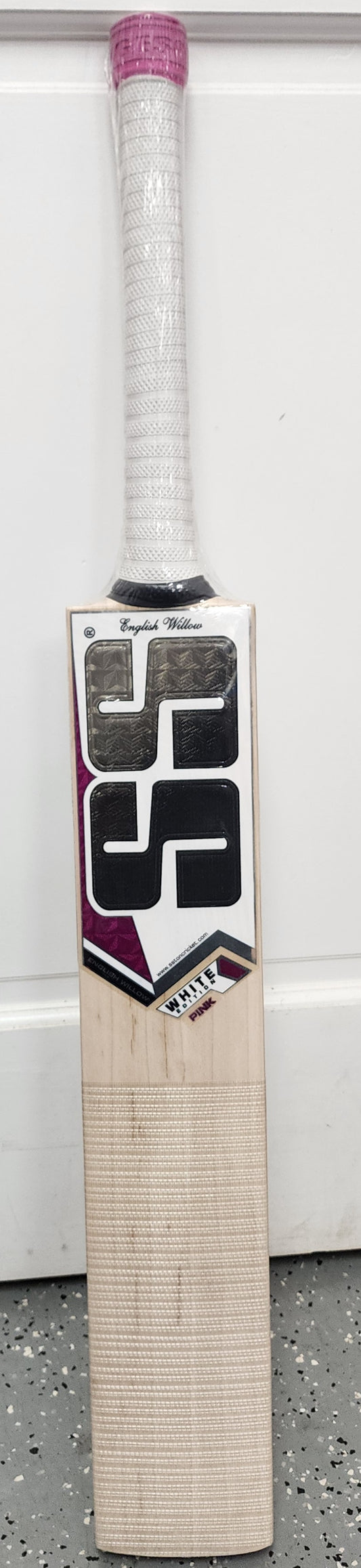 SS White Edition Pink English Willow Cricket Bat