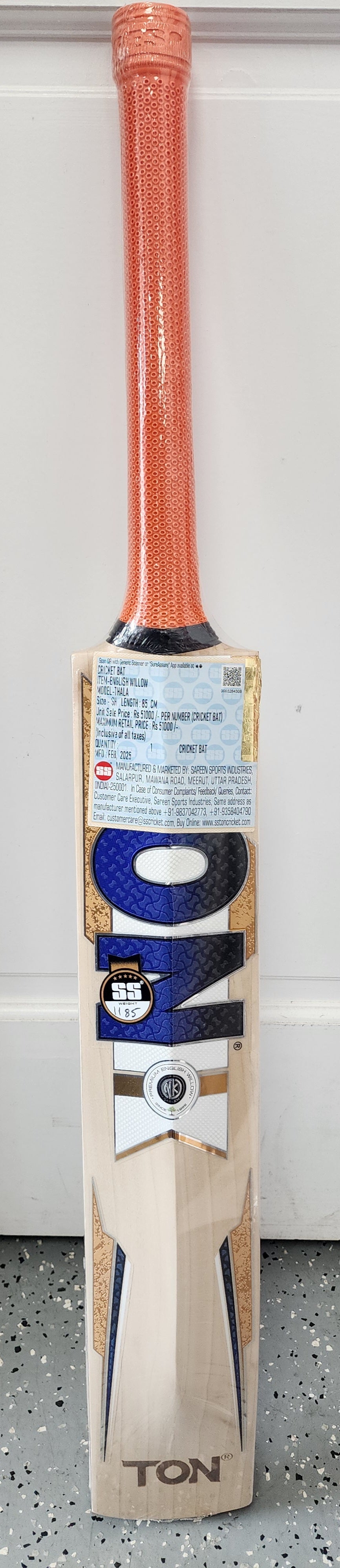 SS TON THALA PLAYER English Willow Cricket Bat