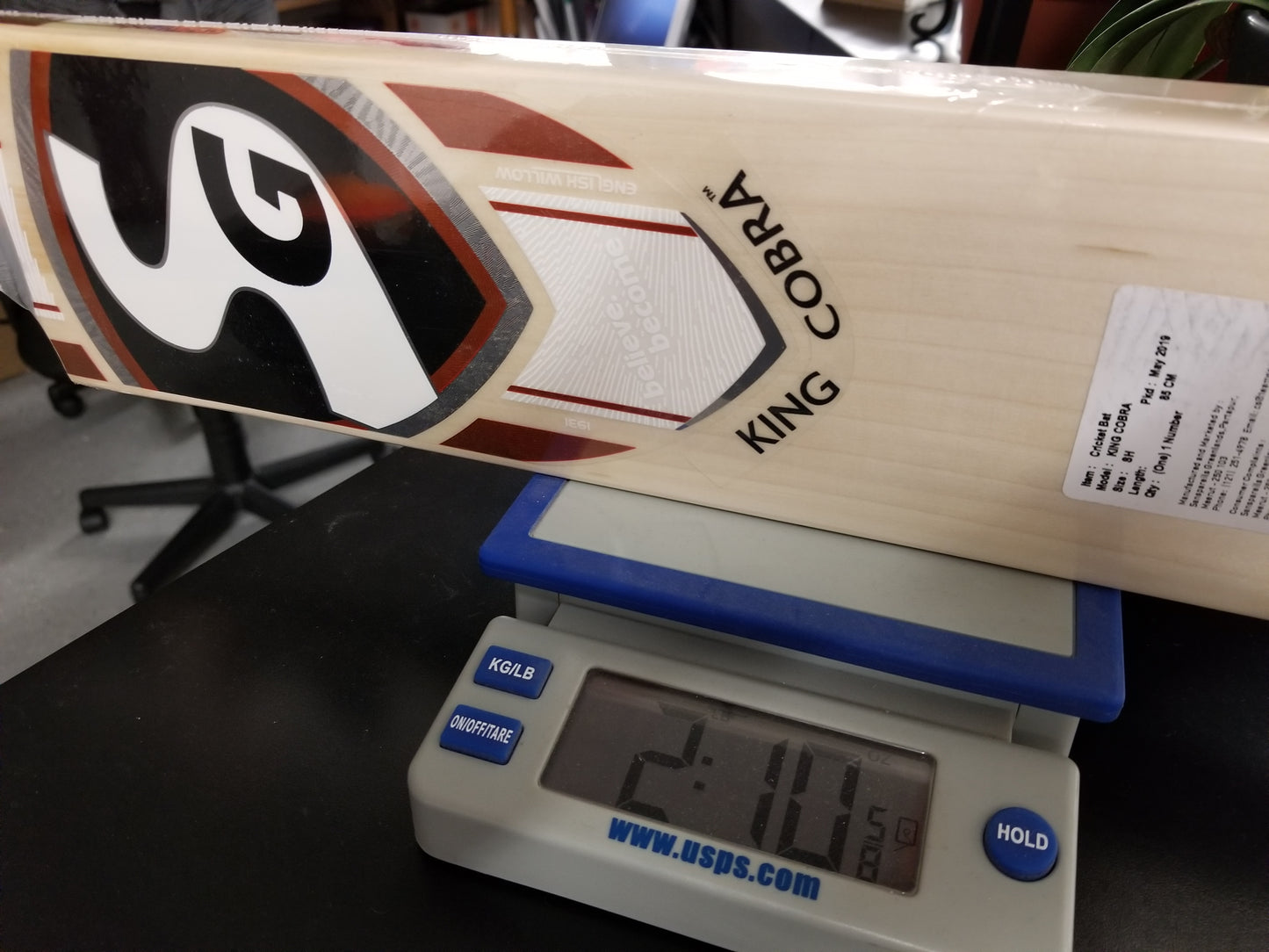 SG KING COBRA English Willow Cricket Bat