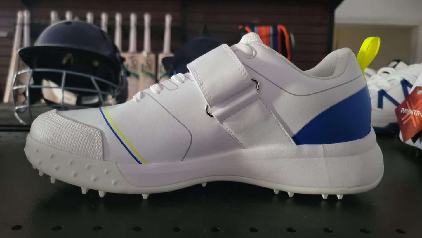 Payntr cricket spikes shoes - White Blue