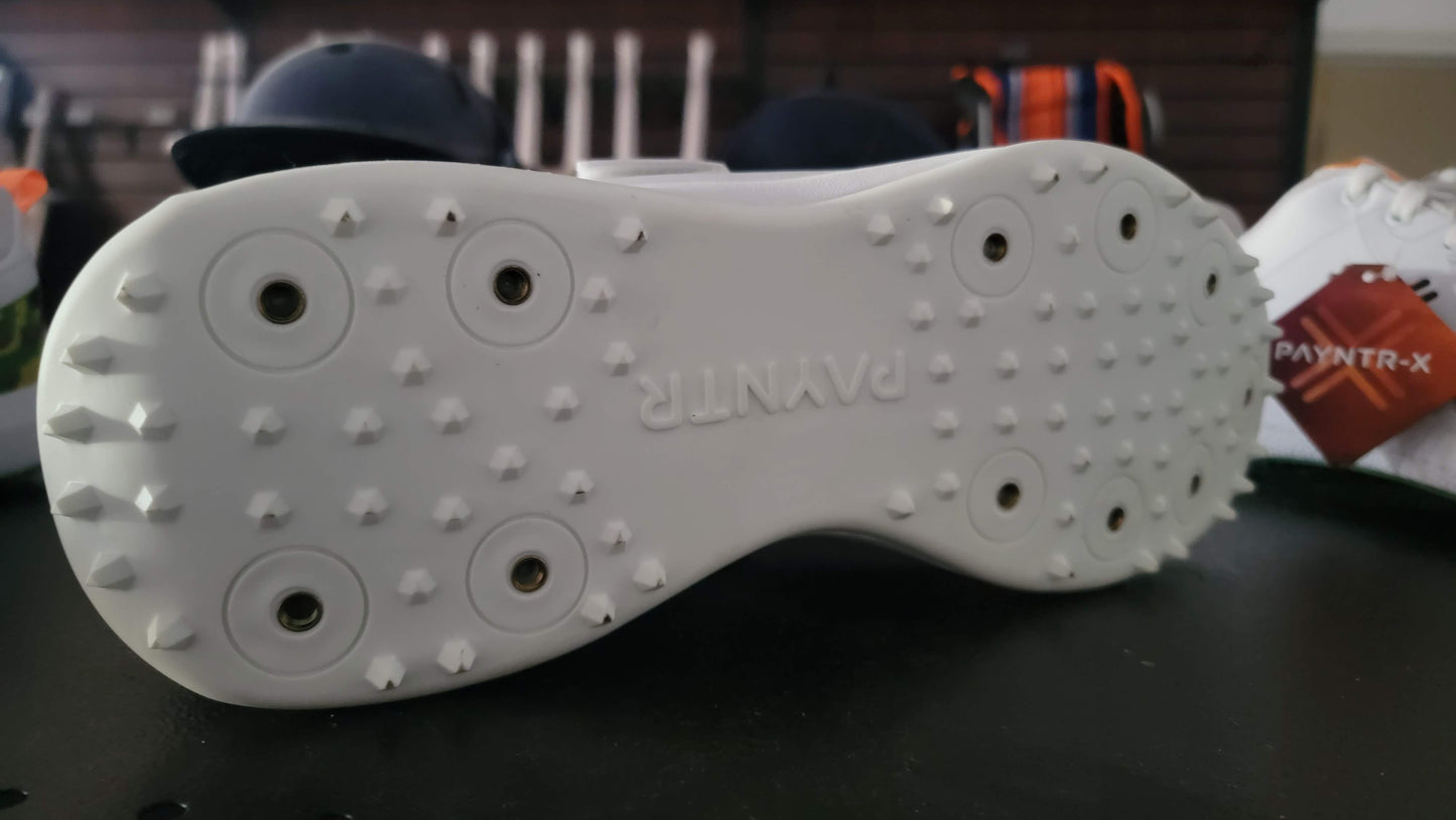 Payntr cricket spikes shoes - White Blue