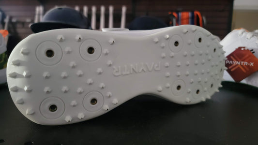 Payntr cricket spikes shoes - White Blue