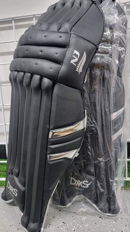 DAS Cricket Classic Legguards Batting Pads - NJB Edition - Black