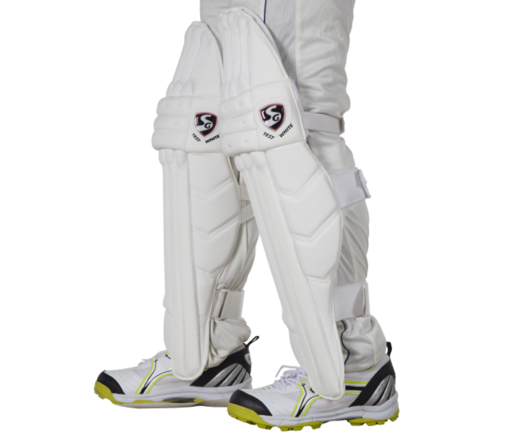 SG Test White Cricket Batting Legguard (Batting Pad)
