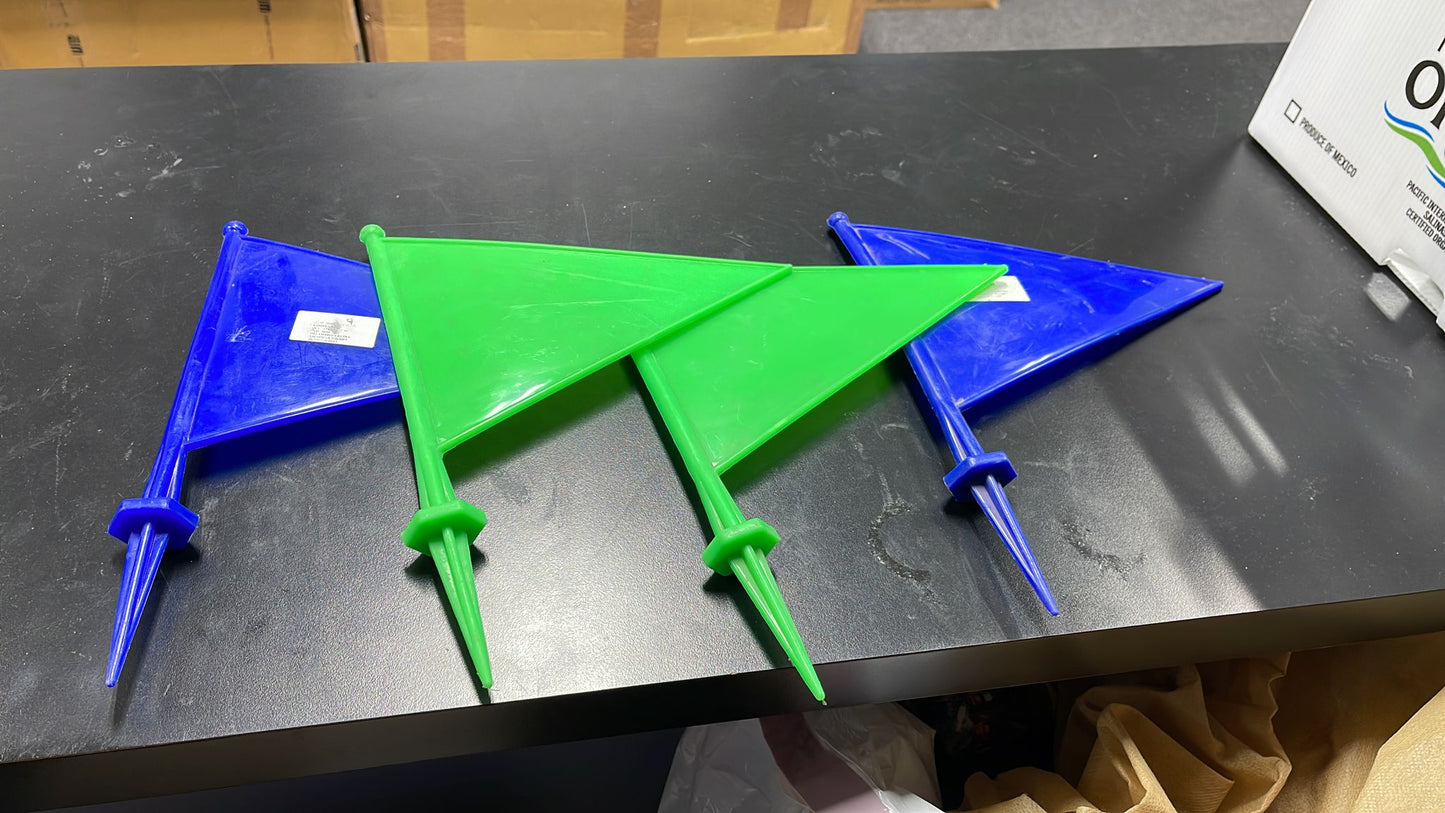 Plastic Boundary flags