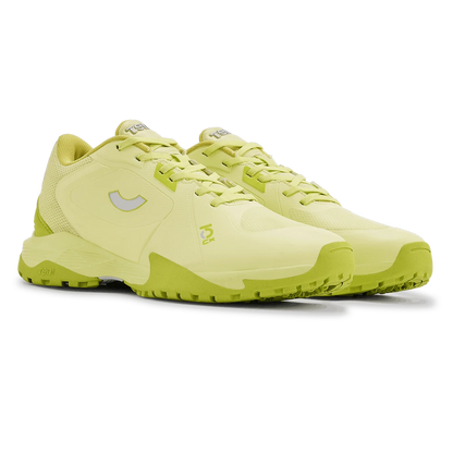 TenxYou All-rounder - Unisex Lace-up Cricket Shoes - Lime Green/Silver