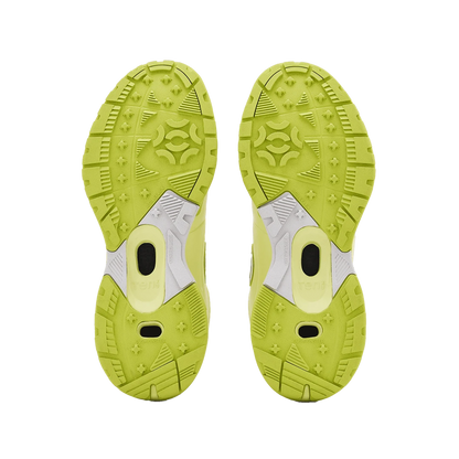 TenxYou All-rounder - Unisex Lace-up Cricket Shoes - Lime Green/Silver