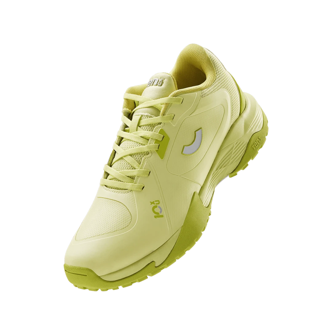 TenxYou All-rounder - Unisex Lace-up Cricket Shoes - Lime Green/Silver