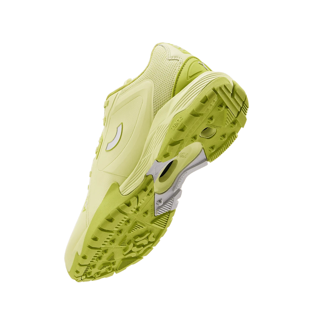 TenxYou All-rounder - Unisex Lace-up Cricket Shoes - Lime Green/Silver