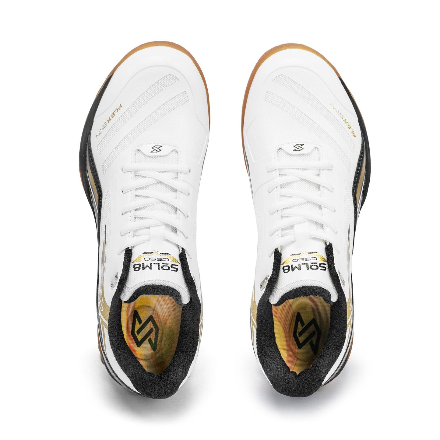 SOLM8 CS50 Black Gold Court Shoe