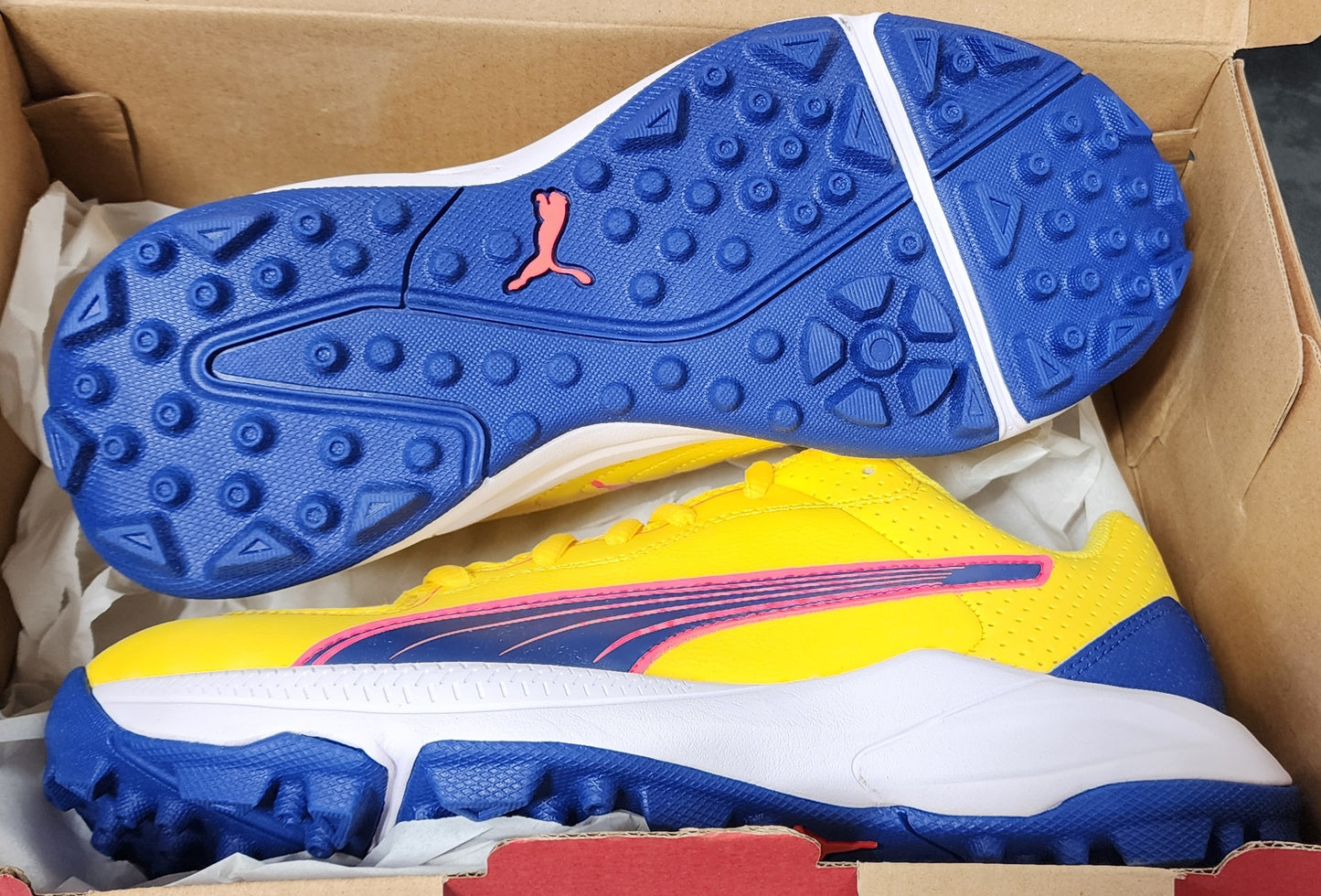 PUMA 24 FH RUBBER SHOES ( Pele Yellow Clyde Royal Orchid )
