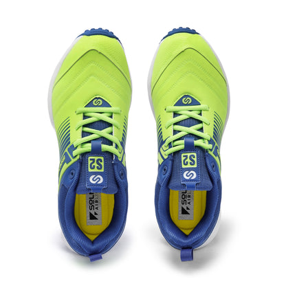 SOLM8 S2 Lime Blue Cricket Shoe
