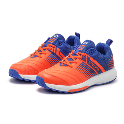 SOLM8 S2 Orange Blue Cricket Shoe
