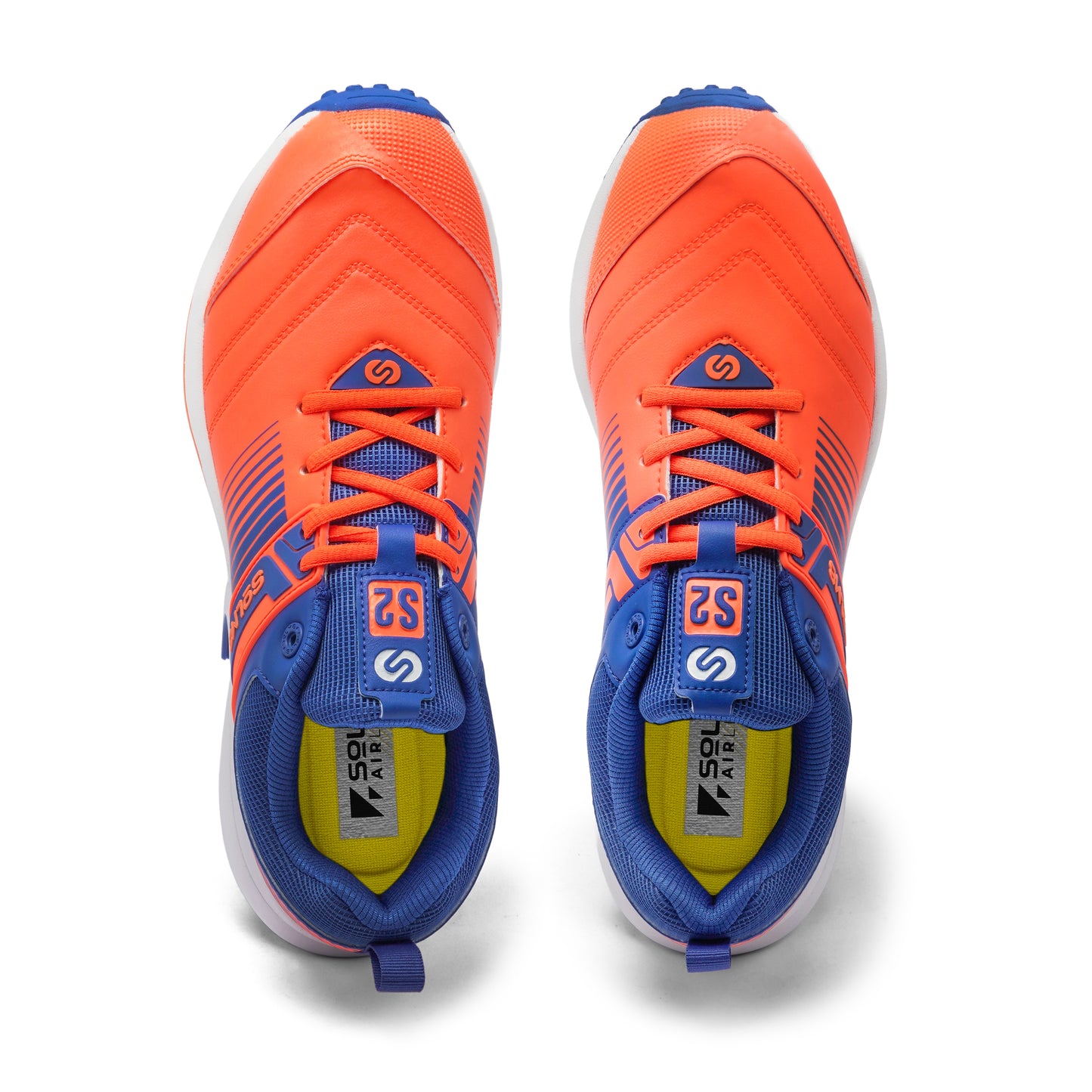 SOLM8 S2 Orange Blue Cricket Shoe