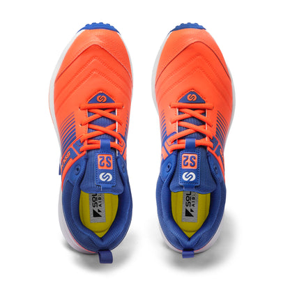SOLM8 S2 Orange Blue Cricket Shoe