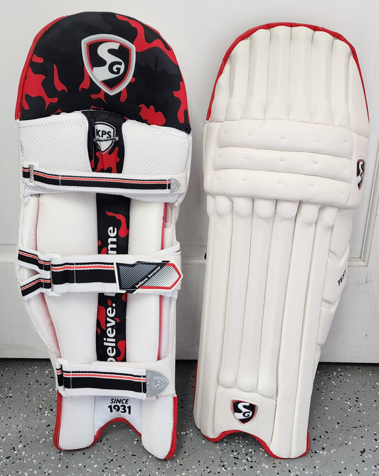 SG Test White Cricket Batting Legguard (Batting Pad)