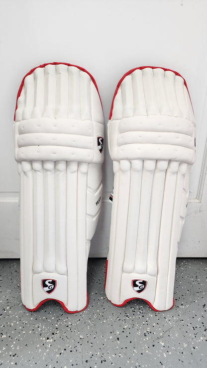 SG Test White Cricket Batting Legguard (Batting Pad)