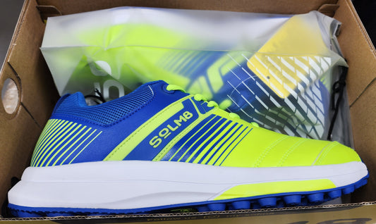 SOLM8 S2 Lime Blue Cricket Shoe