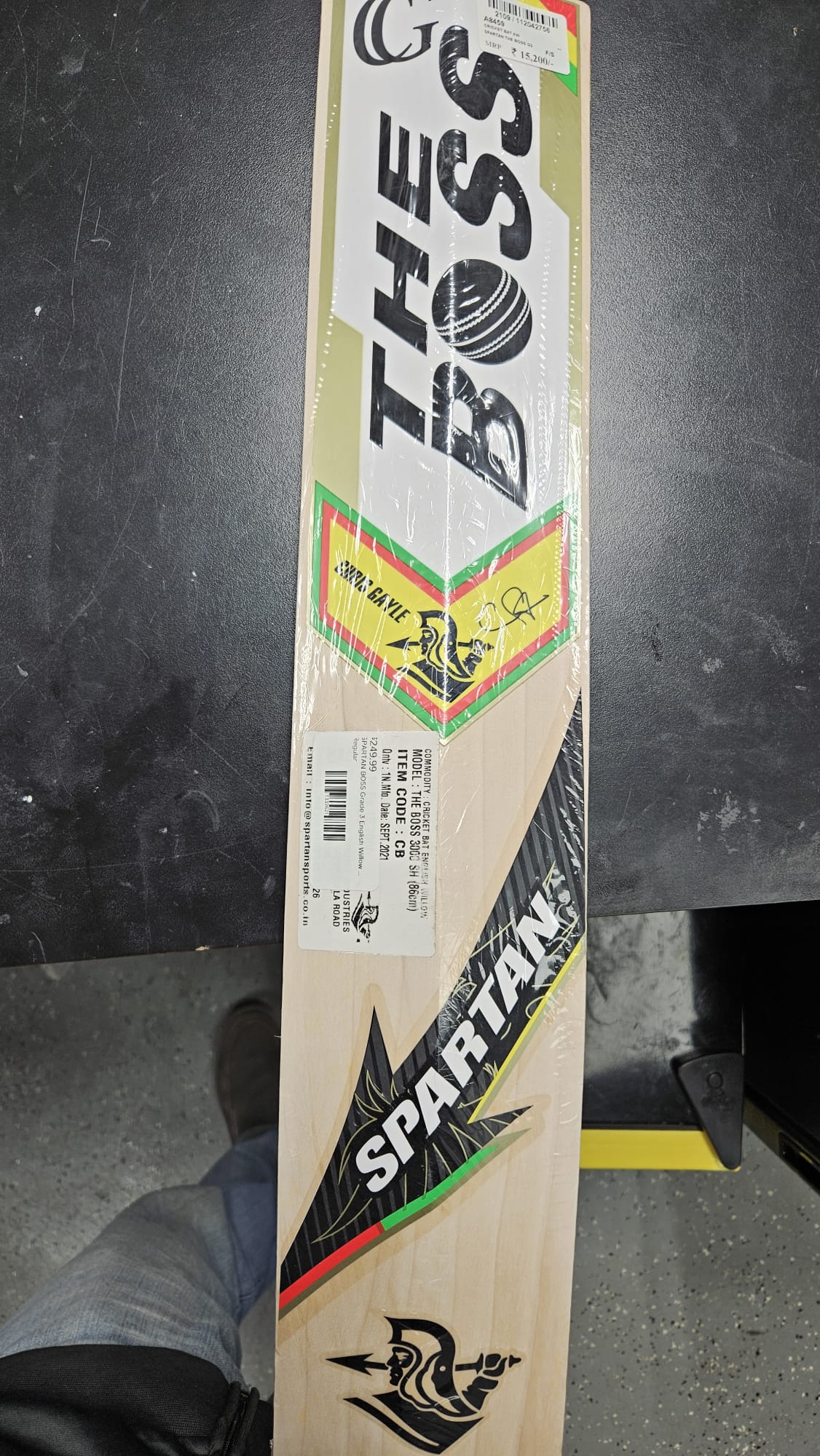 SPARTAN BOSS Grade 3 English Willow Cricket bat