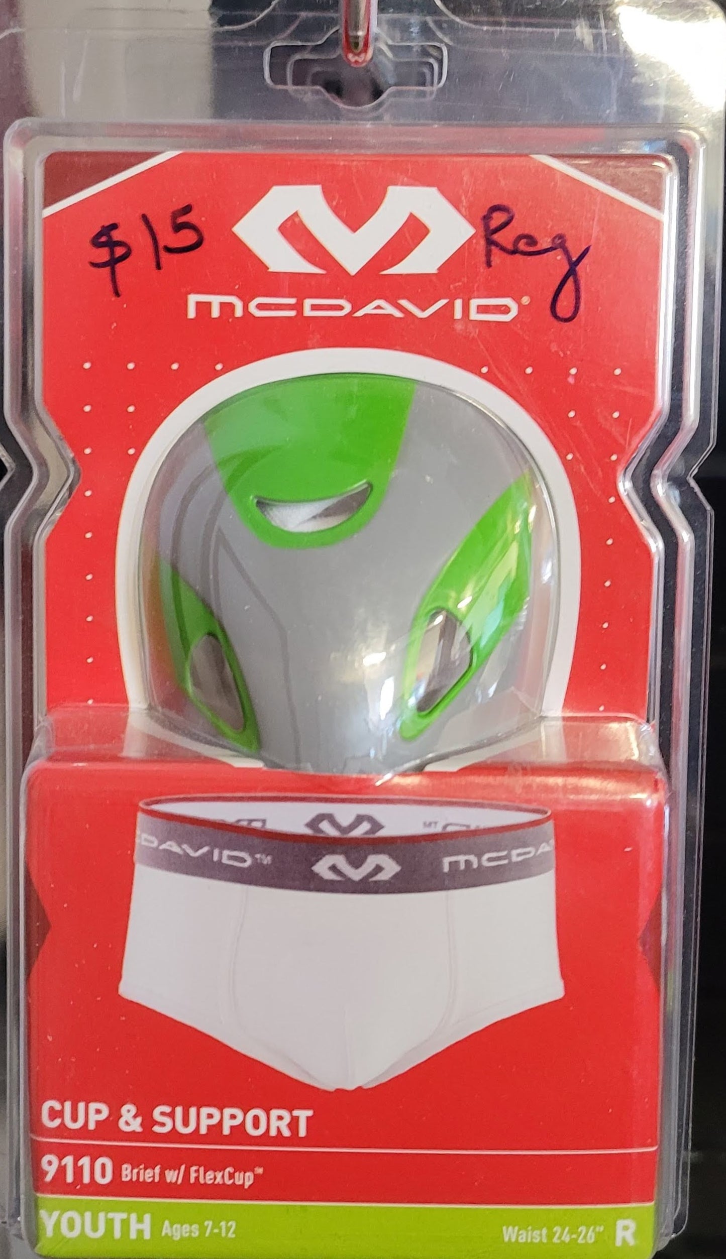McDavid 9110 Youth Performance Brief with Flex Cup