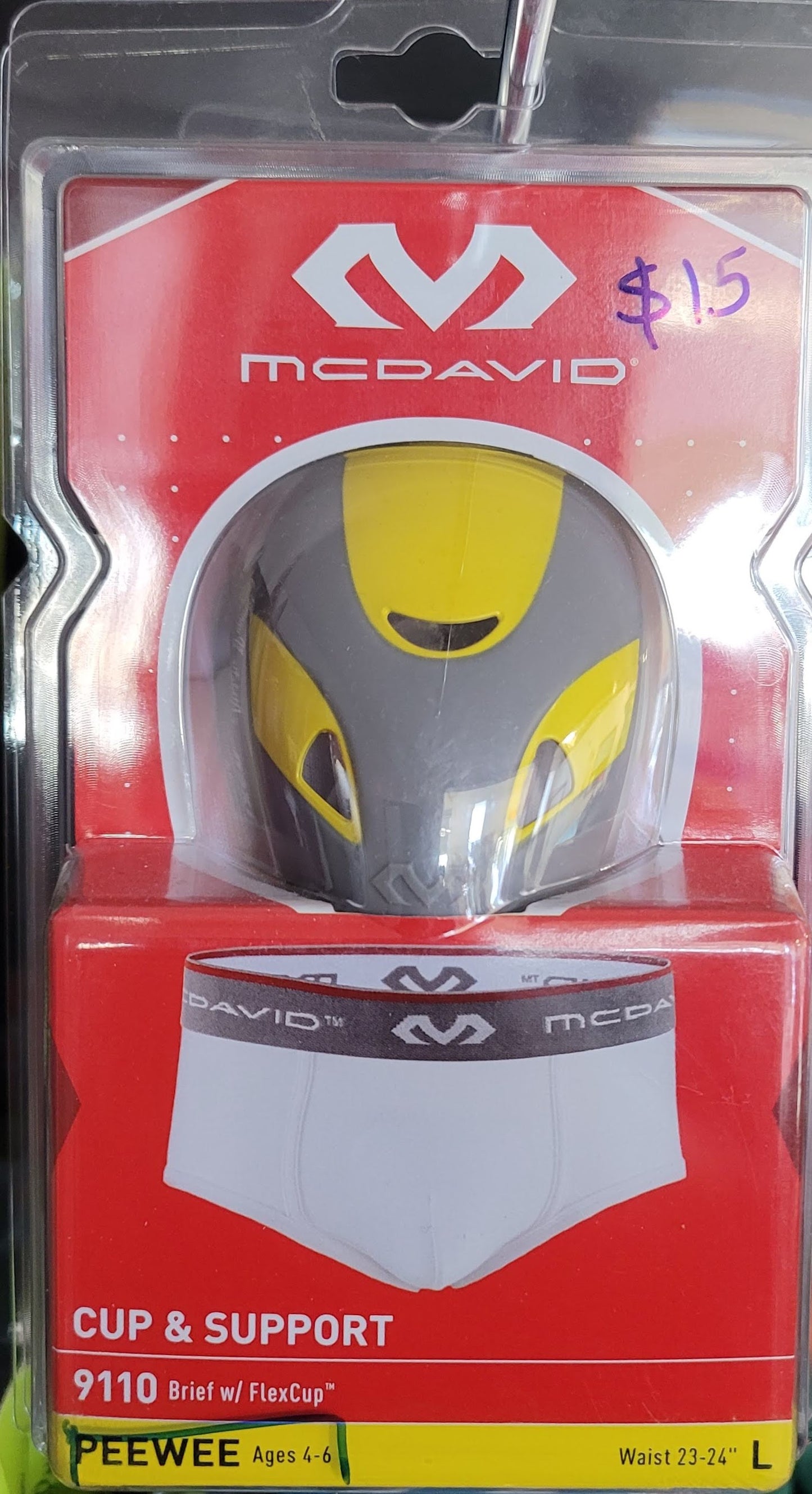 McDavid 9110 Youth Performance Brief with Flex Cup