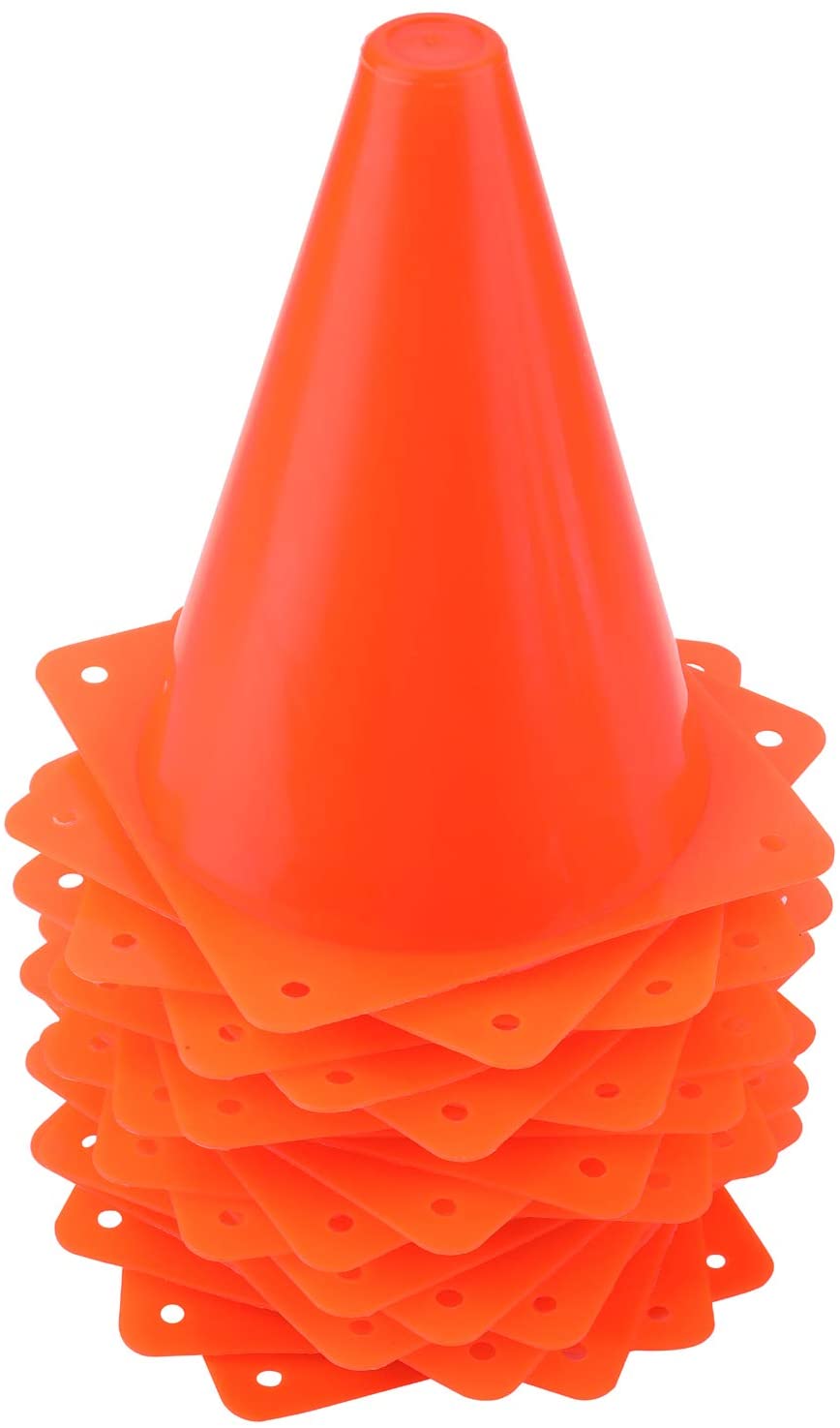 7 inch outdoor field cones - 24 pack various colors
