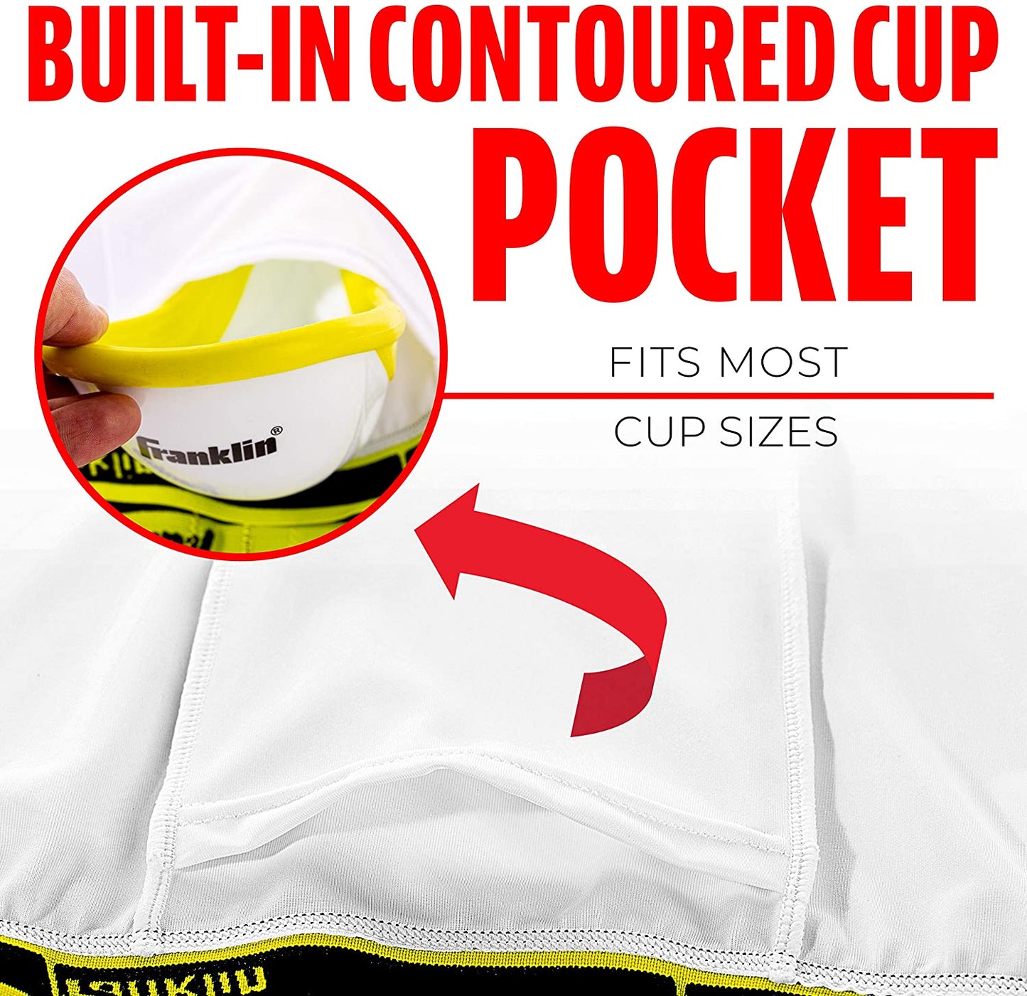 Franklin compression short with cup