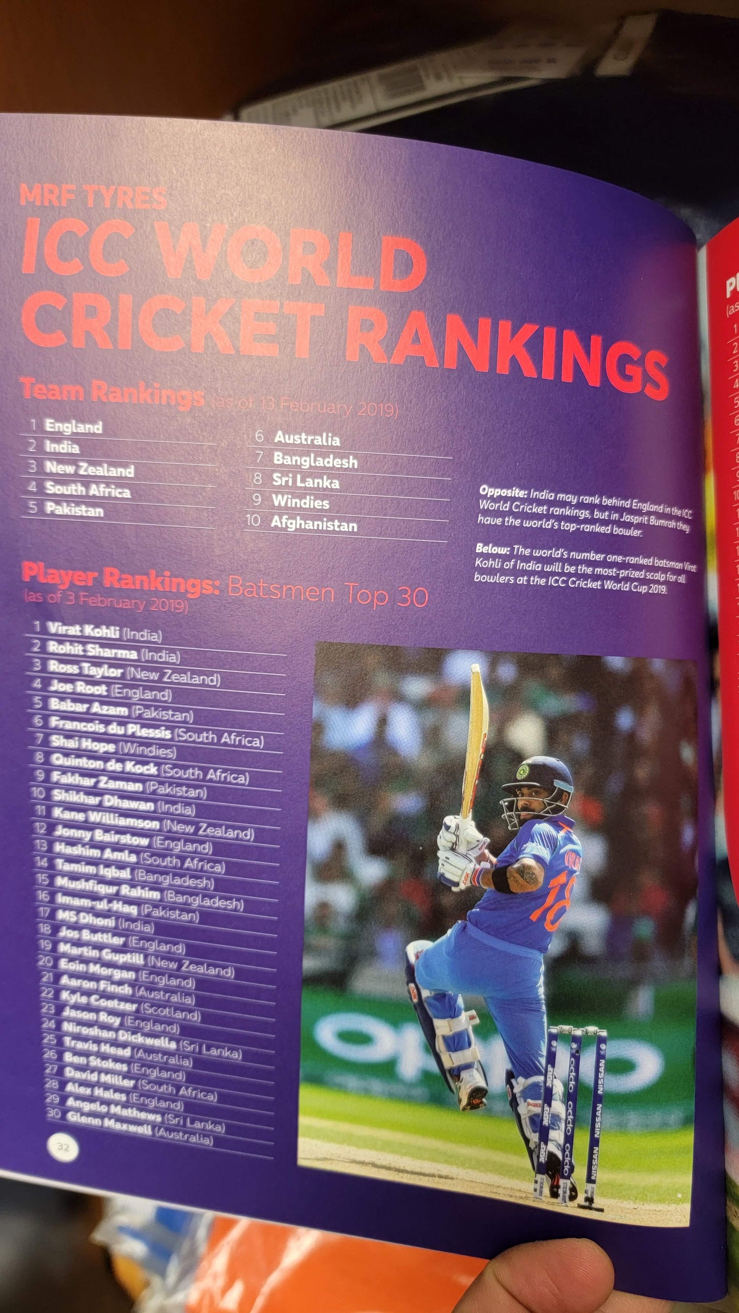 ICC CRICKET WORLD CUP 2019 ENGLAND - THE OFFICIAL BOOK