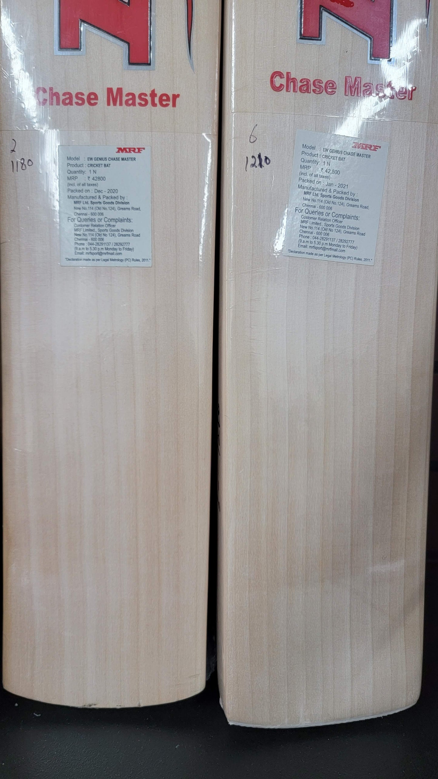 MRF Genius CHASE MASTER English Willow Cricket Bat