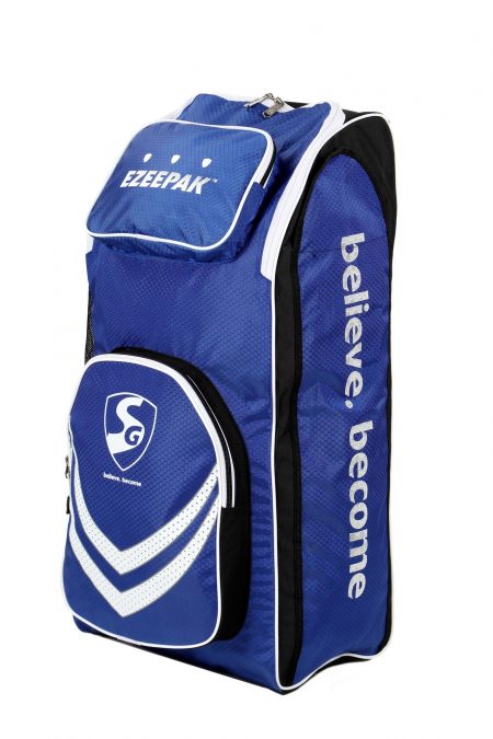 SG Ezeepak kit bag with shoe compartment blue & white without wheel