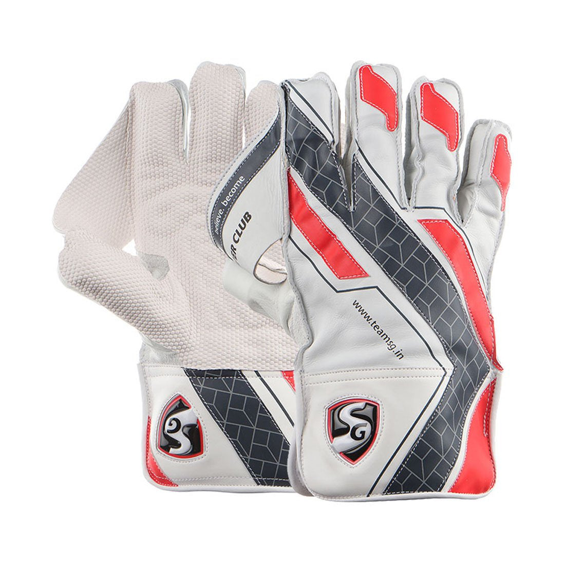 SG Super Club Wicketkeeping Gloves (Multi-Color)