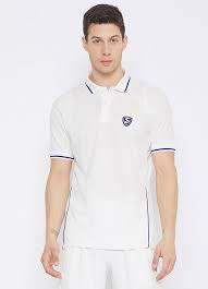 SG Test White Half Sleeves Cricket shirt